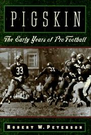 Cover of: Pigskin by Robert W. Peterson