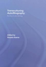 Cover of: Transculturing Auto/Biography by Baena Rosalia