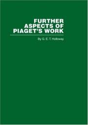 Cover of: Further Aspects of Piaget's Work: Piaget