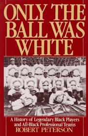 Cover of: Only the ball was white by Peterson, Robert