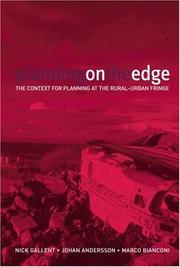 Cover of: Planning on the edge: the context for planning at the rural-urban fringe