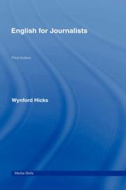 Cover of: English for Journalists (Media Skills) | Wynford Hicks