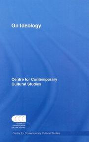 Cover of: On Ideology (Centre for Contemporary Cultural Studies) by CCCS