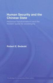 Cover of: Human Security and the Chinese State by Robert Bedeski