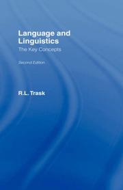Cover of: Language and Linguistics: The Key Concepts (Routledge Key Guides)