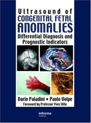 Cover of: Ultrasound of Congenital Fetal Anomalies (Series in Maternal Fetal Medicine) by Dario Paladini, Paolo Volpe