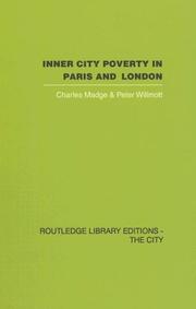 Cover of: Inner City Poverty in Paris and London