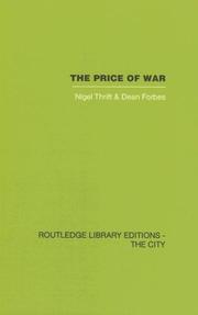 Cover of: Price of War, The: Urbanization in Urbanization in Vietnam 1954-85 by N. J. Thrift