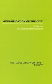 Cover of: Gentrification of the City