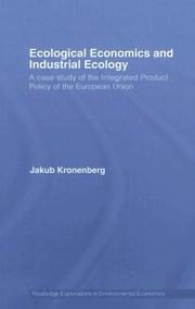 Cover of: Ecological Economics and Industrial Ecology by Jakub Kronenberg