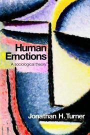 Cover of: Human Emotions by Jonatha Turner