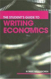 Cover of: The student's guide to writing economics