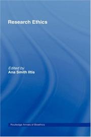 Cover of: Research ethics by edited by Ana Smith Iltis.