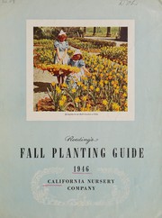 Cover of: Roeding's fall planting guide, 1946 by California Nursery Co