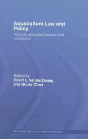 Cover of: Aquaculture law and policy by edited by David L. VanderZwaag and Gloria Chao.