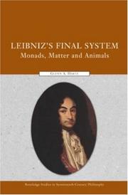 Cover of: Leibniz's Final System by Glenn Hartz