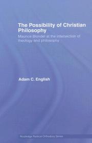 Cover of: The Possibility of Christian Philosophy