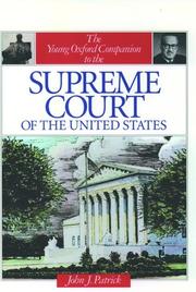 Cover of: The young Oxford companion to the Supreme Court of the United States