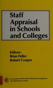 Cover of: Staff Appraisal in Schools and Colleges