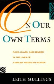 Cover of: On Our Own Terms: Race, Class, and Gender in the Lives of African-American Women