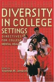 Cover of: Diversity in college settings: directives for helping professionals