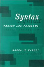 Cover of: Syntax by Donna Jo Napoli