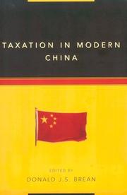 Cover of: Taxation in modern China