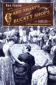 Cover of: Card Sharps and Bucket Shops by Ann Fabian