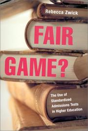 Fair Game? by Rebecca Zwick