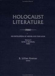 Cover of: Holocaust Literature by S. Lillian Kremer