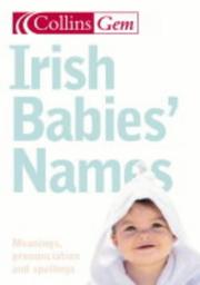 Cover of: Gem Irish Babies Names (Collins Gem)
