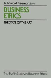 Cover of: Business Ethics: The State of the Art (The Ruffin Series in Business Ethics)