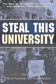 Cover of: Steal This University by B. Johnson