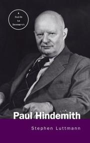 Cover of: Paul Hindemith: a guide to research