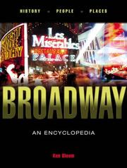 Cover of: Broadway by Bloom, Ken