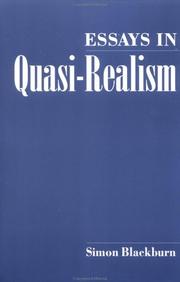 Cover of: Essays in quasi-realism by Simon Blackburn