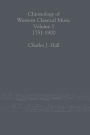 Cover of: Chronology of Western Classical Music, 1751-2000