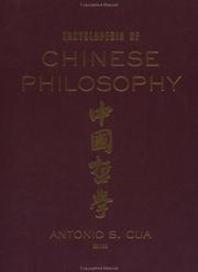 Cover of: Encyclopedia of Chinese Philosophy by Antonio S. Cua