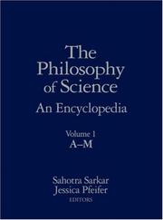 Cover of: The Philosophy of Science: An Encyclopedia