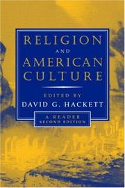 Cover of: Religion and American culture: a reader