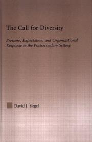 Cover of: The Call For Diversity | Siegal