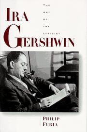 Cover of: Ira Gershwin: the art of the lyricist