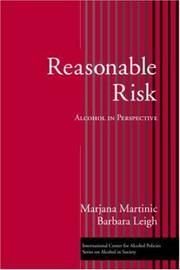 Cover of: Reasonable risk: alcohol in perspective