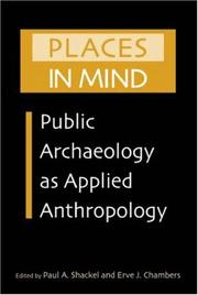 Cover of: Places in Mind by Paul Shackel 