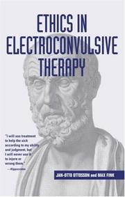 Cover of: Ethics in Electroconvulsive Therapy by Jan-Ot Ottosson