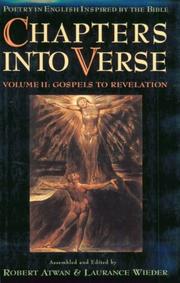 Cover of: Chapters into verse: poetry in English inspired by the Bible