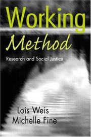 Cover of: Working Method: Research and Social Justice (Critical Socialthought)
