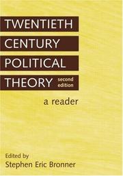 Cover of: Twentieth century political theory by edited by Stephen Eric Bronner.
