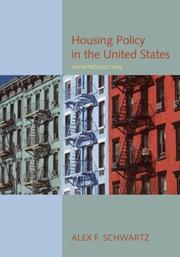 Cover of: Housing policy in the United States: an introduction