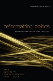 Cover of: Reformatting Politics
